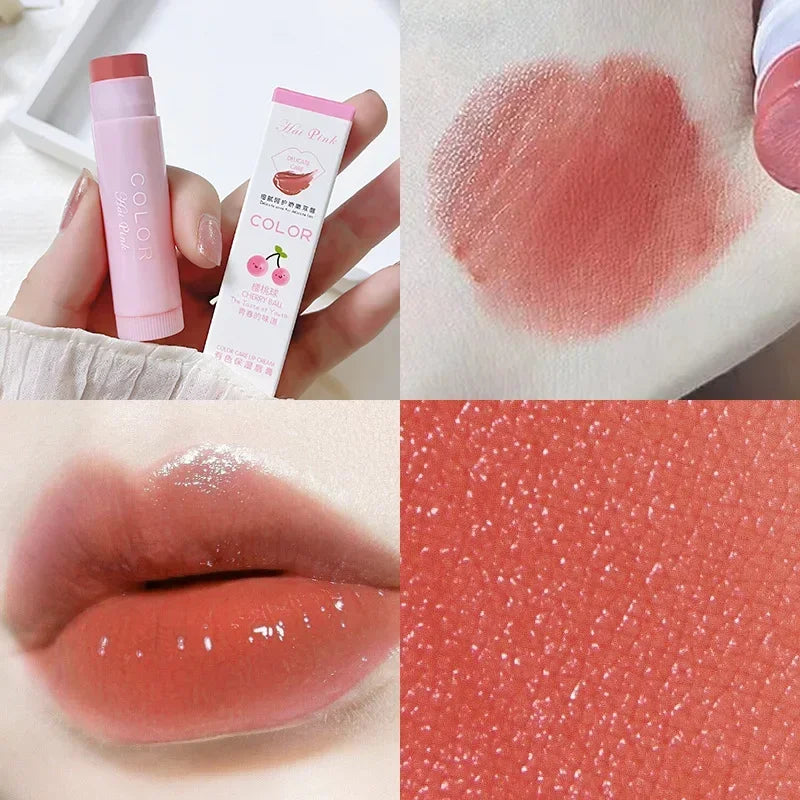 MAIRA'S COLLECTIONS moisturizing lip balm and lip glaze in a sleek tube, designed for smooth, hydrated lips.