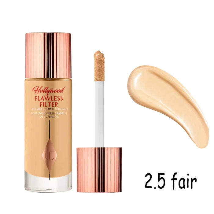 MAIRA'S COLLECTIONS CT Starlight Liquid Flawless Glow Primer in a sleek bottle with a luminous, radiant finish.