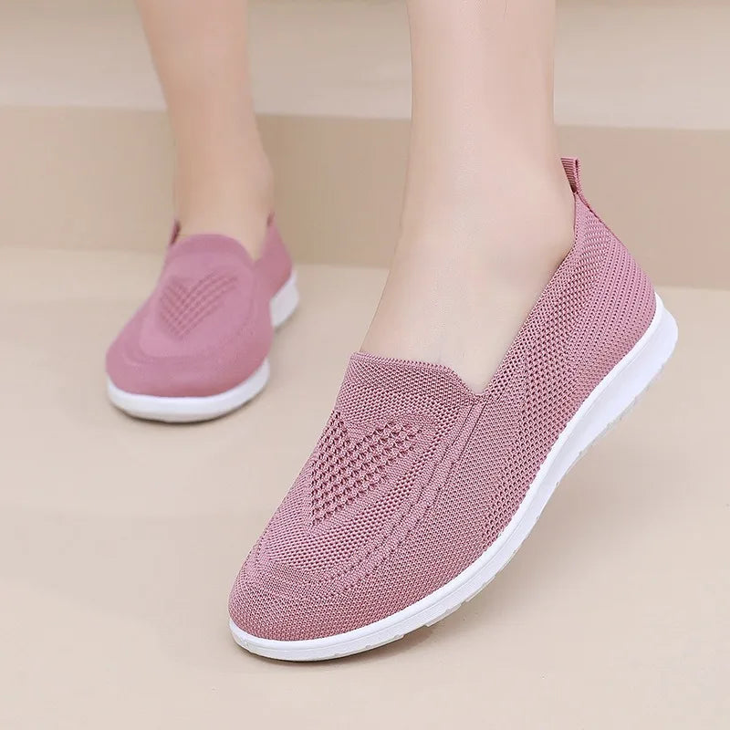 Women’s casual walking shoes by MAIRA'S COLLECTIONS with breathable fabric, soft comfort, and stylish design.