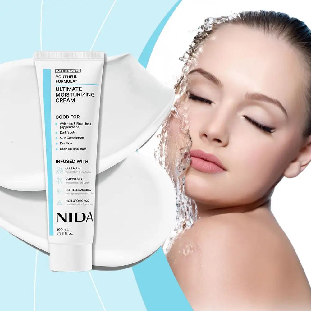 NIDA Rejuvenating Cream by MAIRA'S COLLECTIONS showing a jar of hydrating skin repair cream for all skin types
