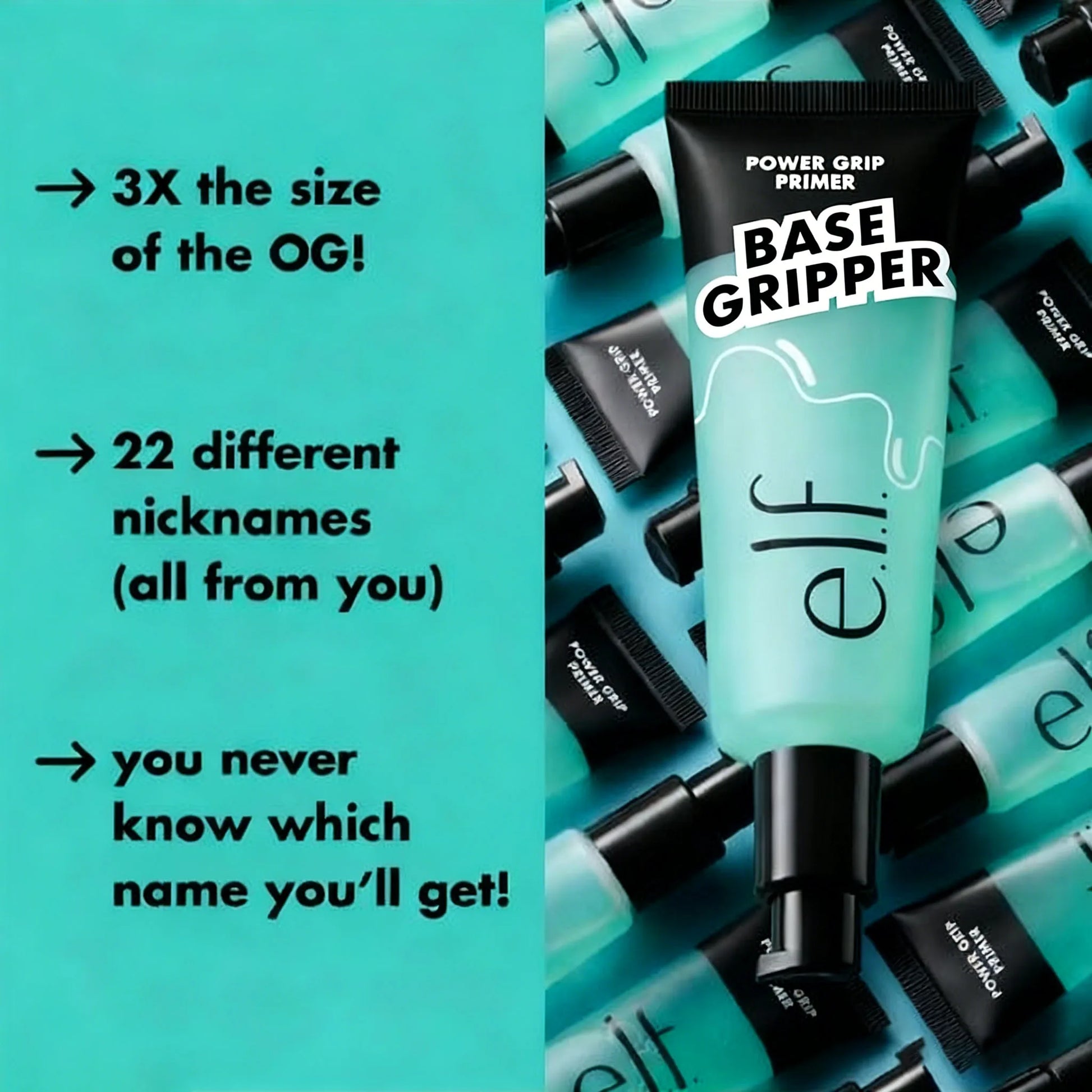 ELF Halo Glow Liquid Filter Primer by MAIRA'S COLLECTIONS, close-up of the light-reflecting liquid primer in a sleek bottle.