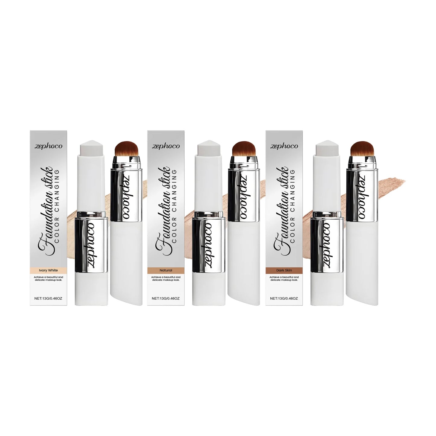 Color changing concealer foundation stick by MAIRA'S COLLECTIONS, 13g, showing the sleek stick with a color-shifting formula.